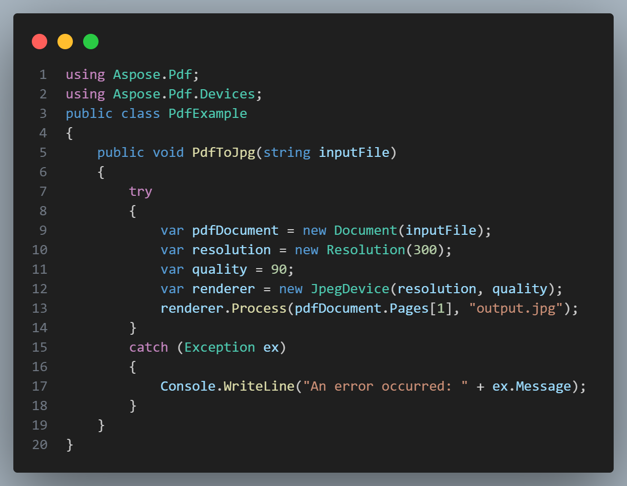 A .NET example