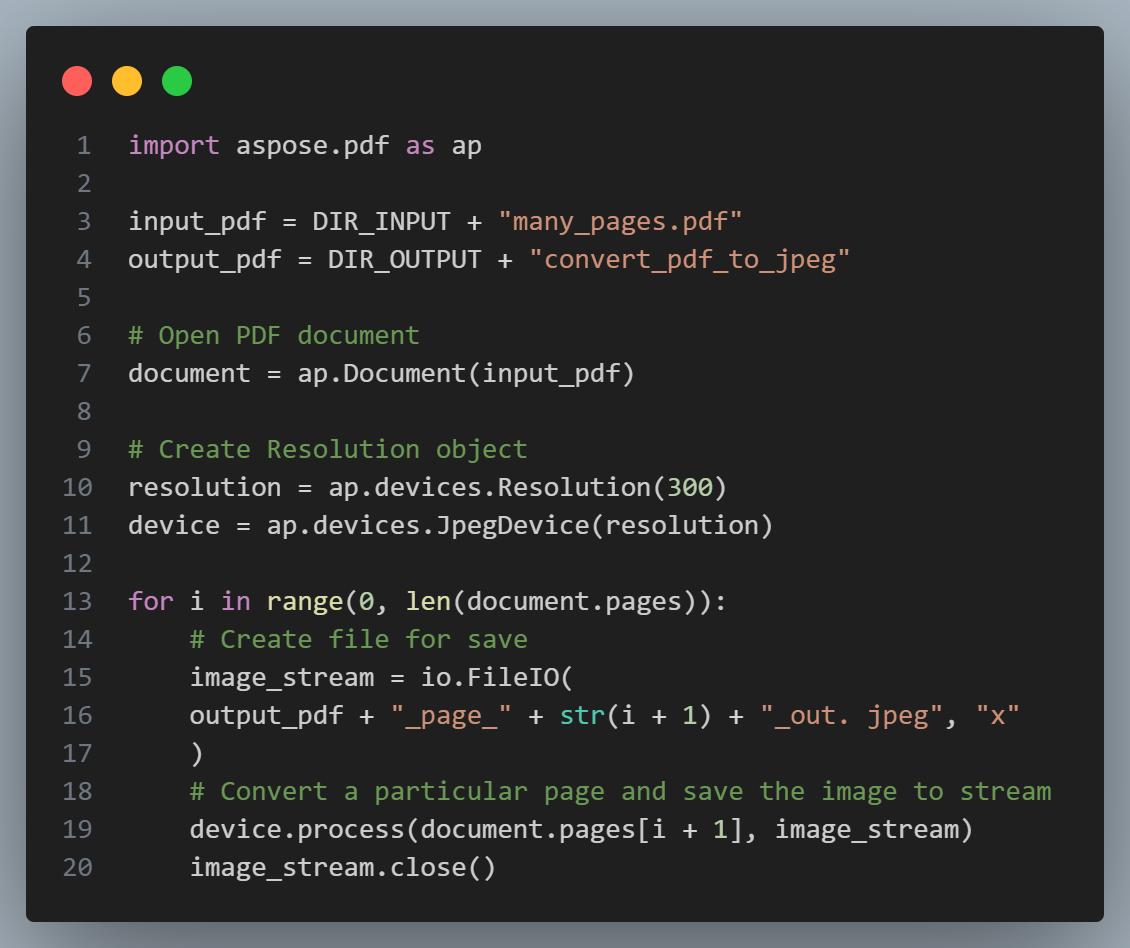 A Python example